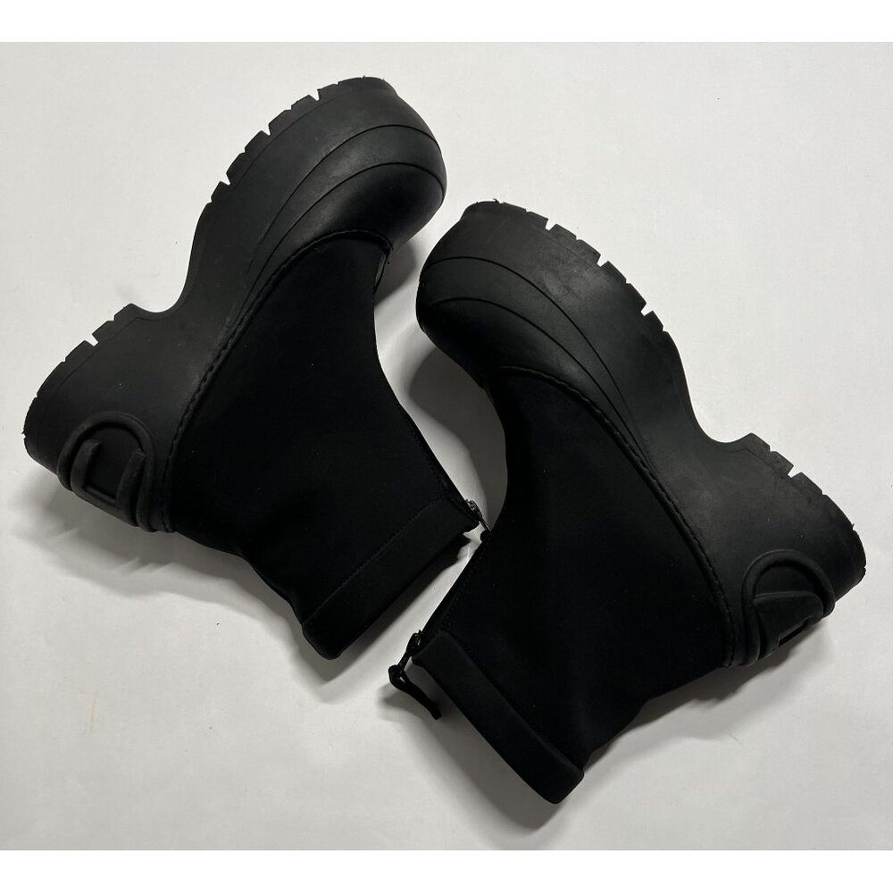 Diesel D-Donald CH Rubber Trimmed Ankle Boots in Black - Picture 7 of 9